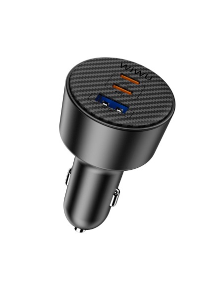 Cargador para Coche de 200 W Aramid Fiber (Negro)