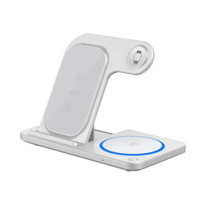 Cargador inalámbrico plegable 3 en 1 15 W
