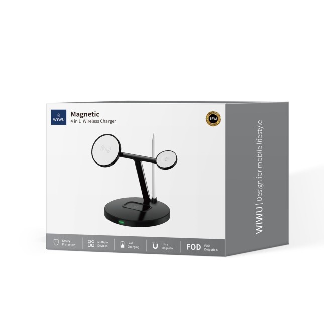 Magnetic Cargador Inalámbrico Magnético 4 en 1