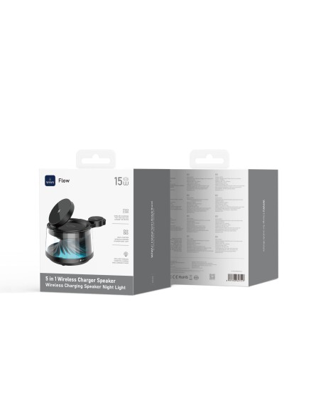 Altavoz con Cargador Inalámbrico 5 en 1 con Luz