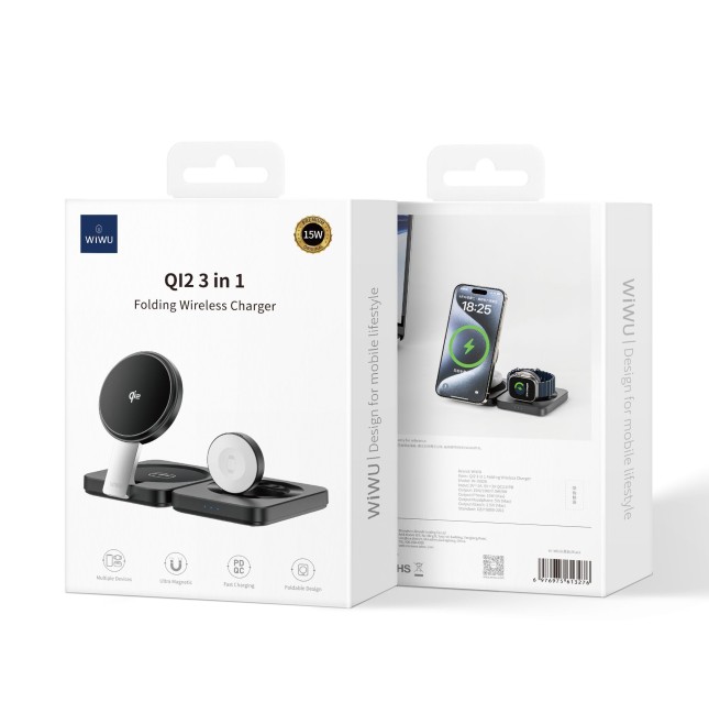 Qi2 Cargador Wireless 3 en 1