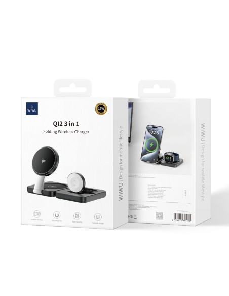 Cargador Inalámbrico Qi2.0 3 en 1