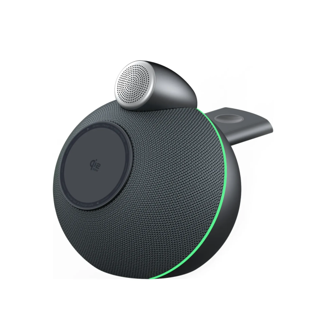 Altavoz con carga inalámbrica Qi2.2 25W Conch (Negro)