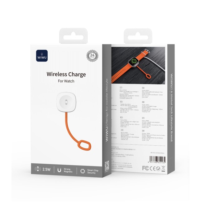 Portable Charger for Apple Watch compatible with Lightning and USB-C cables