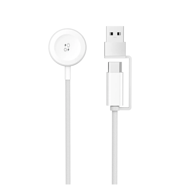 Apple Watch 2-in-1 Magnetic Charging Cable USB-A and USB-C