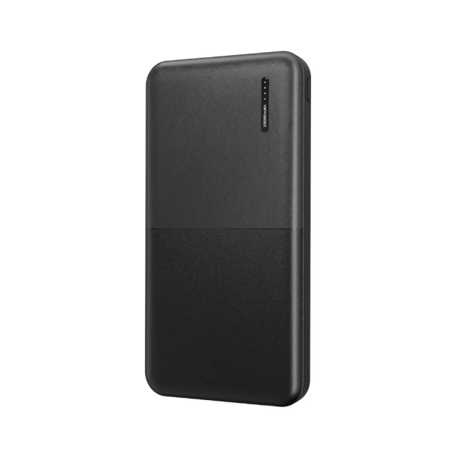 Batería Externa de 10000 mAh, 2 A, Negro