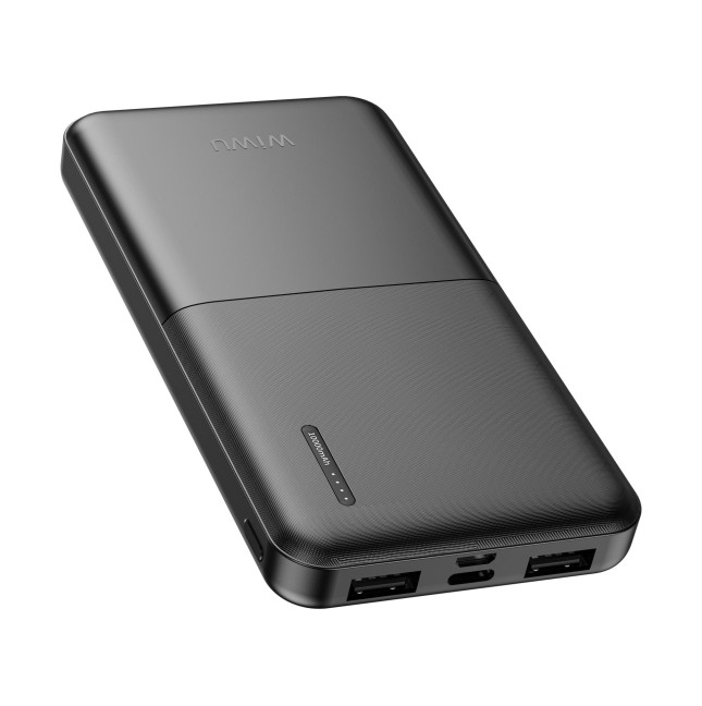 Batería Externa de 10000 mAh, 2 A, Negro