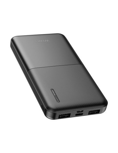 Batería Externa de 10000 mAh, 2 A, Negro