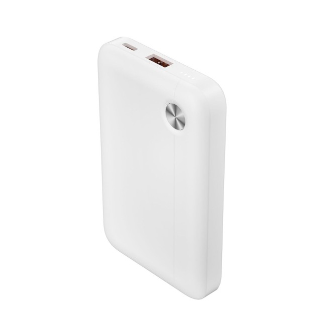 Batería Externa Ultrafina de 10000 mAh y 22,5 W (PD + QC), Blanco
