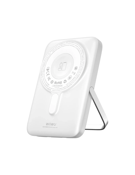 Power Bank MagSafe 3 en 1 de 10.000 mAh con Soporte Pioneer (Blanco)