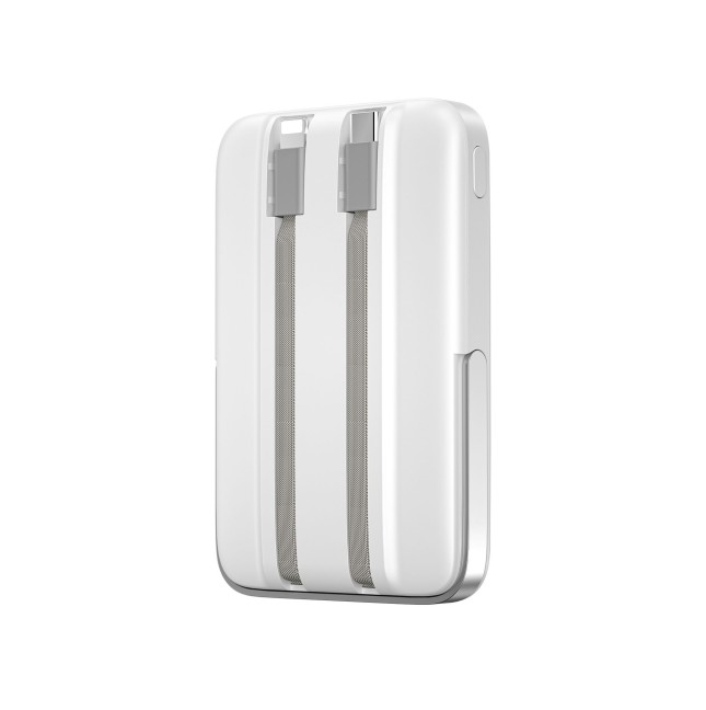 10,000mAh 3-in-1 MagSafe Power Bank with Stand Pioneer (White)