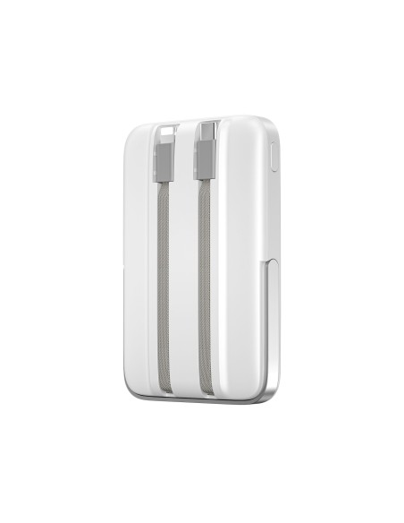 Power Bank MagSafe 3 en 1 de 10.000 mAh con Soporte Pioneer (Blanco)