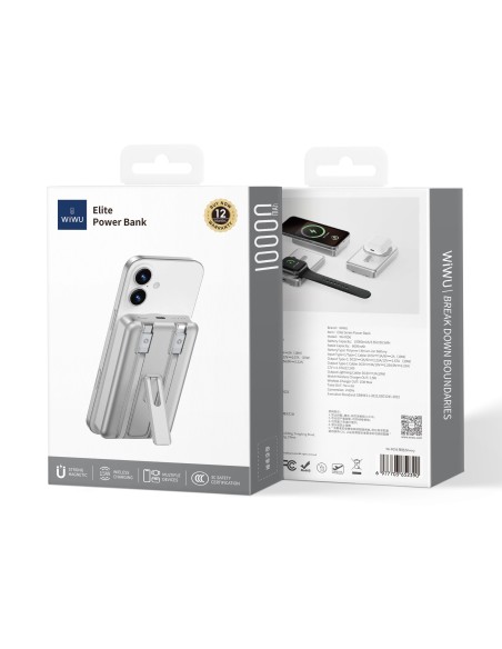 Elite 22.5W 10,000mAH Silver External Battery