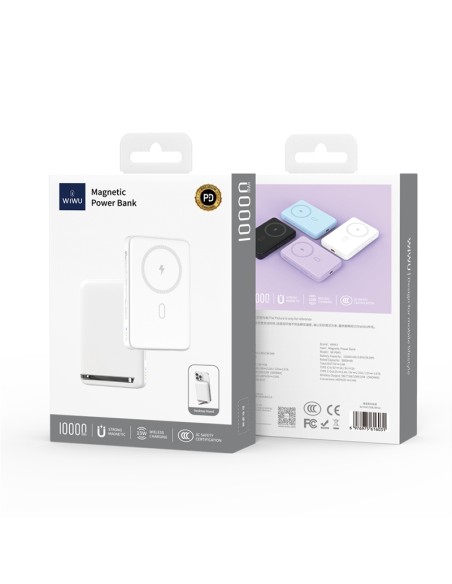 Powerbank Magsafe 10000 mAh 20W con Soporte Integrado Blanco