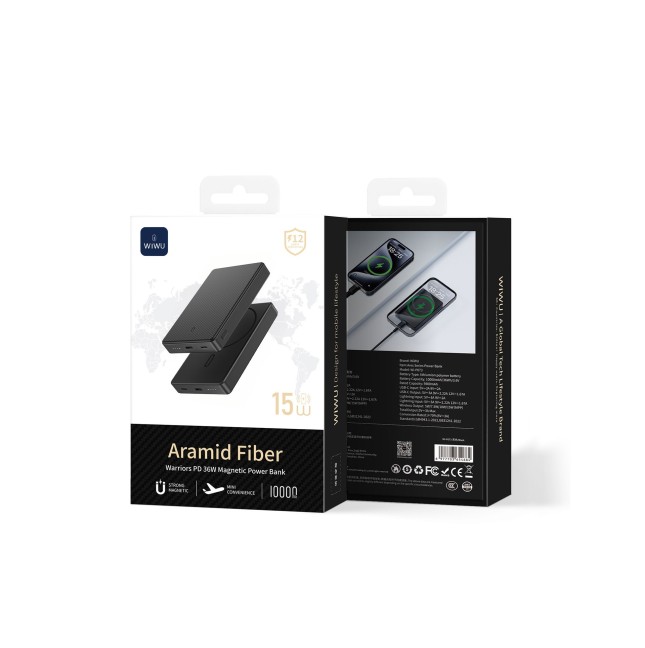 Power Bank 10000 mAh PD 20W Aramid Fiber