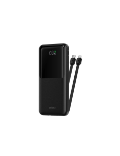 Power Bank 10000 mAh 22.5W con cables integrados Essen (Negro)