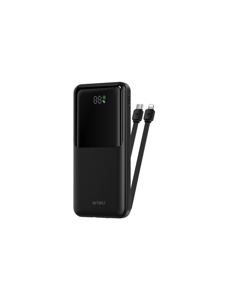 Power Bank 10000 mAh 22.5W con cables integrados Essen (Negro)