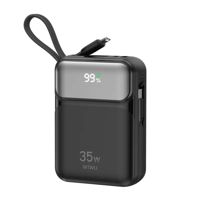 Power Bank de 10000mAh y 35W Negro