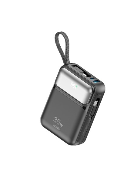 Power Bank de 10000mAh y 35W Negro