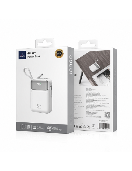 Galaxy 35W 10000mAH White External Battery