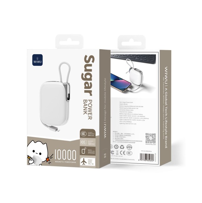 Powerbank de 10000 mAh y 22,5 W Blanco