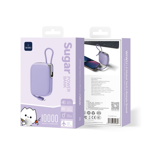 Powerbank 10000mAH 22.5W Morado