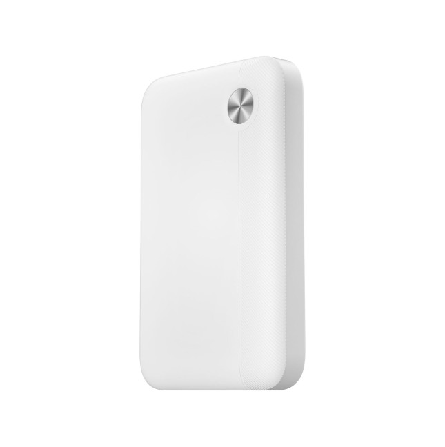 Power Bank 10000 mAh 22,5W con cable integrados, Blanco