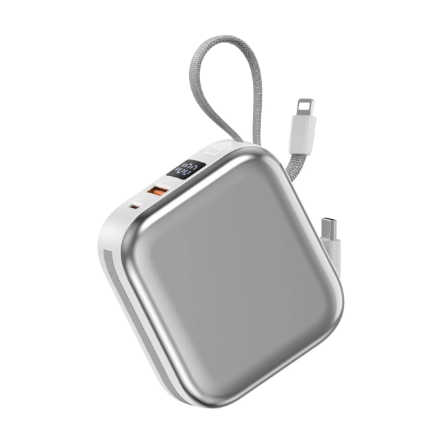Powerbank Titanio de 10000 mAh 22.5W Blanco