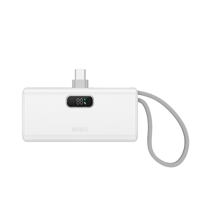 Mini External Battery ESPRESSO 5,000mAH White