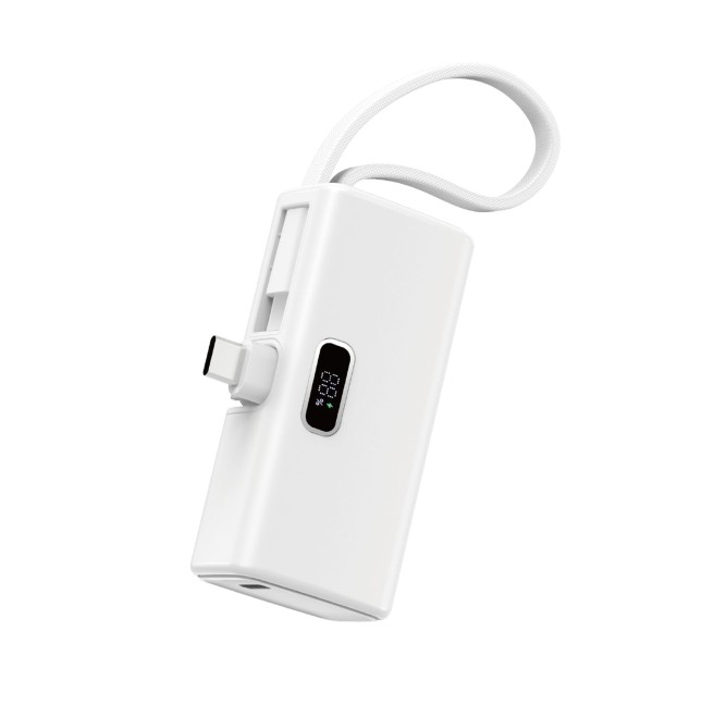 Mini External Battery ESPRESSO 5,000mAH White