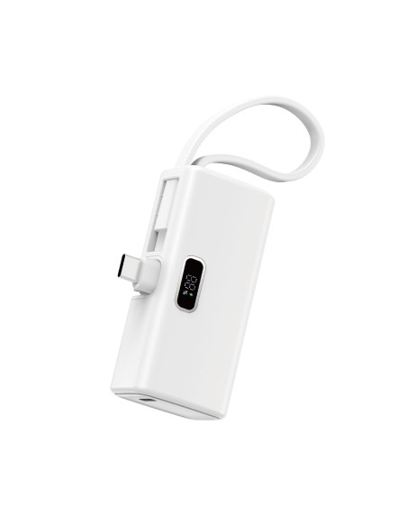 Mini External Battery ESPRESSO 5,000mAH White
