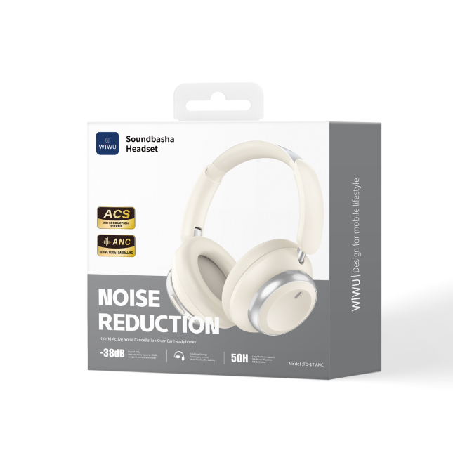 Soundbasha Headset TD-17 ANC Beige
