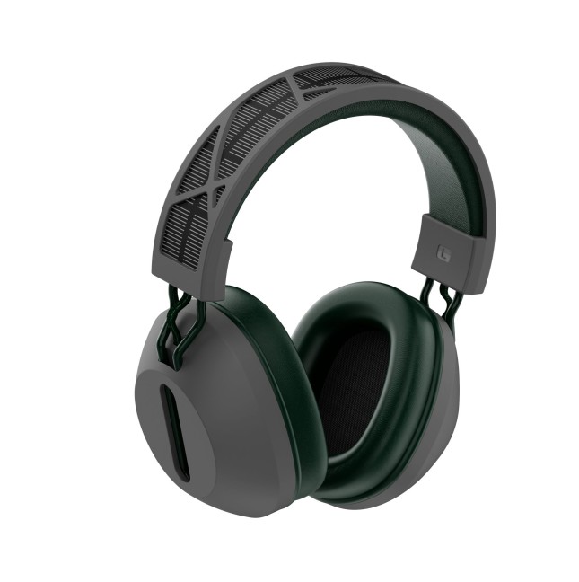 Green+Gray Solar Wireless Headphones
