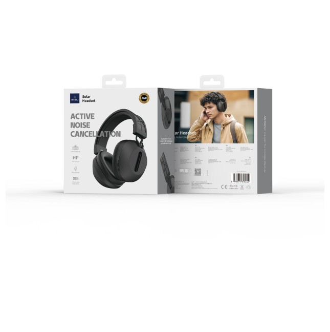 Auriculares Inalámbricos Solar TD-06, Negro