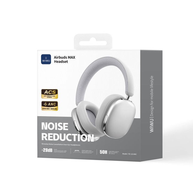Airbuds MAX Headset Cascos AIR MAX TD-16 Plata