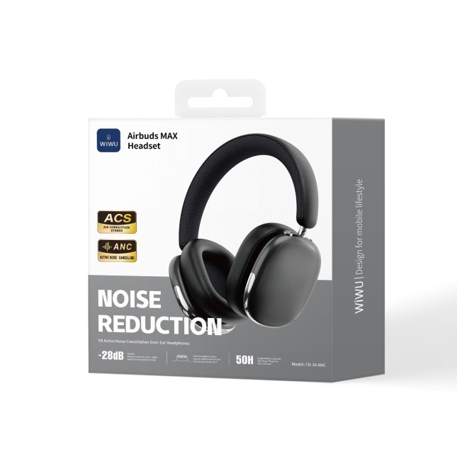 Airbuds MAX Headset Cascos AIR MAX TD-16 Negro