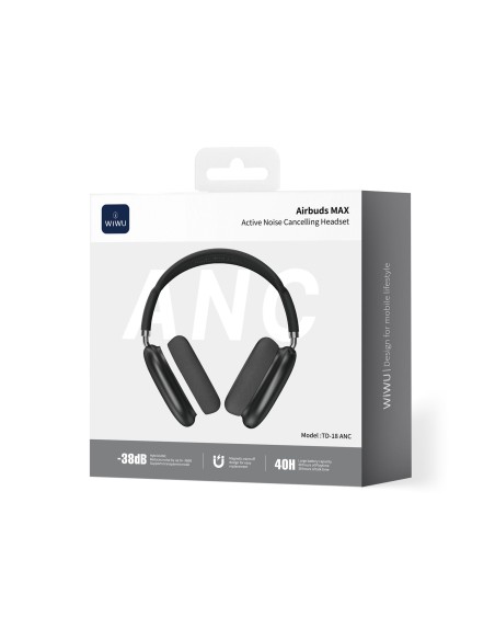 Airbuds MAX Cascos TD-18 Negro