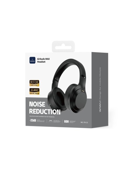 Aibuds MAX Headset Headphones Air MAX TD-15 Black