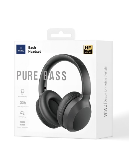 Cascos Inalámbricos Bach TD-01, Negro