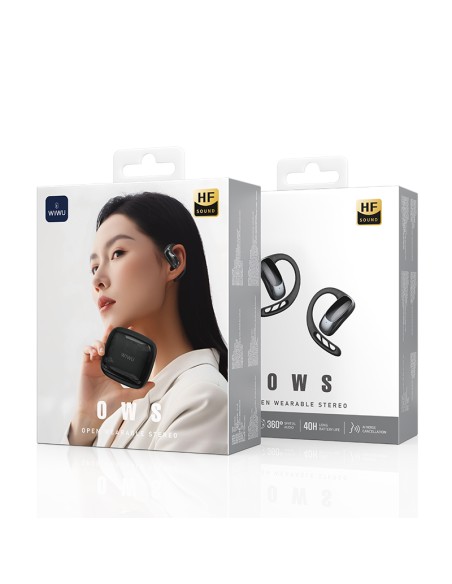 Auriculares OWS O600 ANC 40H con latencia de 56 ms (Negro)