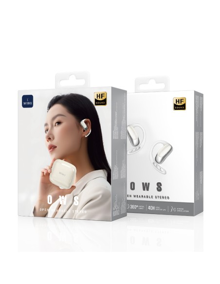 Auriculares OWS O600 ANC 40H con latencia de 56 ms (Blanco)