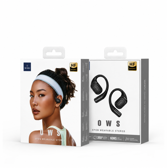 Auriculares OWS O500 ANC con latencia de 60 ms (Negro)