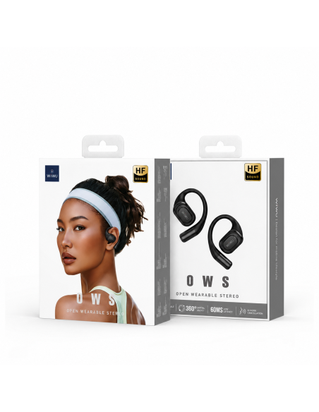 Auriculares OWS O500 ANC con latencia de 60 ms (Negro)