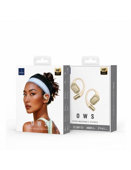 OWS O500 ANC Earbuds with 60 ms Low Latency (Beige)
