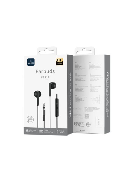 Auriculares con Cable de 3,5 mm Blanco