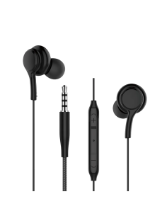 Auriculares con Cable de 3.5 mm, negro