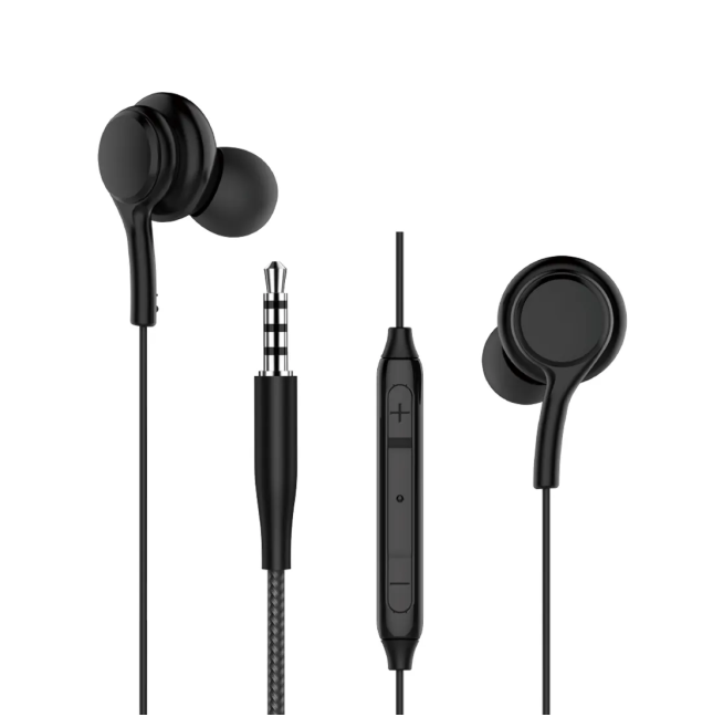 Auriculares con Cable de 3.5 mm, negro