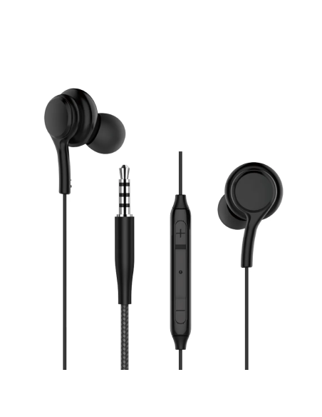 Auriculares con Cable de 3.5 mm, negro