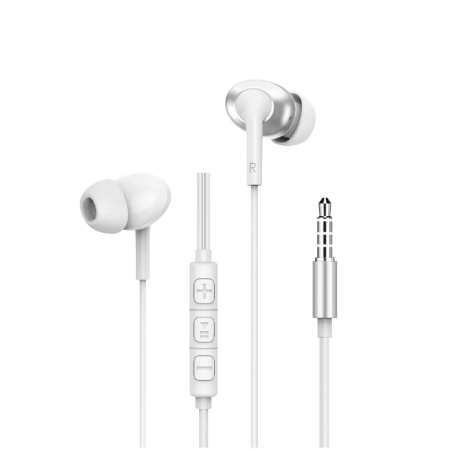 3.5mm Stereo Wired Headphones White