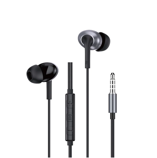 3.5mm Stereo Wired Headphones Black